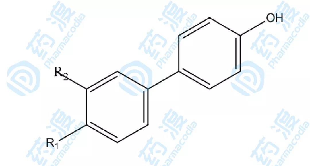图7.基质溶解素抑制剂第二配体结构衍生物示意图 图7.基质溶解素抑制剂第二配体结构衍生物示意图